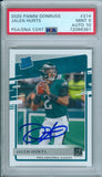 Jalen Hurts 2020 Donruss RC Rookie #314 PSA DNA MINT 9 Auto 10