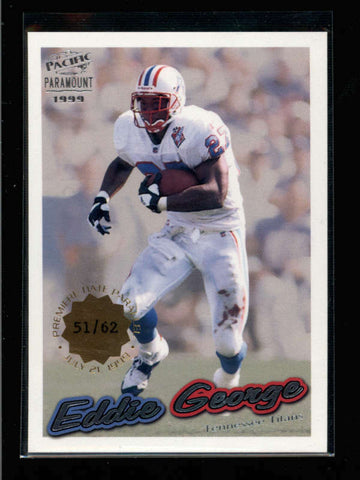 EDDIE GEORGE 1999 PACIFIC PARAMOUNT #238 PREMIERE DATE PARALLEL #51/62 AC963