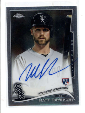 MATT DAVIDSON 2014 TOPPS CHROME ON CARD ROOKIE AUTOGRAPH AUTO RC AC1066