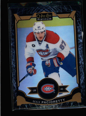 MAX PACIORETTY 2015/16 O-PEE-CHEE PLATINUM #34 BLACK ICE PARALLEL #20/99 AB8788