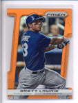 BRETT LAWRIE 2013 PANINI PRIZM #98 ORANGE PRIZMS DIE-CUT PARALLEL #56/60 AC1333