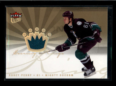 COREY PERRY 2006/07 FLEER ULTRA SCORING KINGS GAME USED WORN JERSEY AC2477