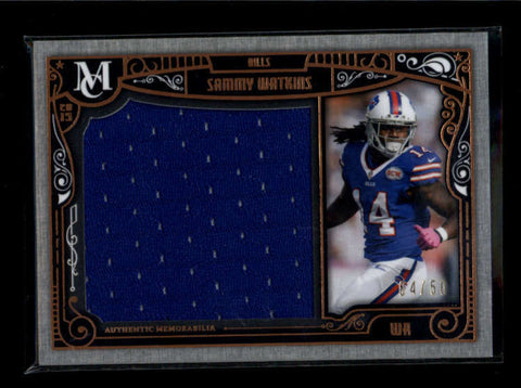 SAMMY WATKINS 2015 TOPPS MUSEUM COPPER JUMBO USED WORN JERSEY #04/50 AB7212