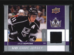 ANZE KOPITAR 2009/10 09/10 UPPER DECK GAME USED WORN JERSEY AB6671