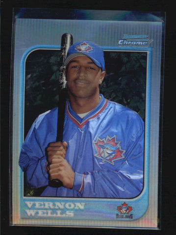 VERNON WELLS 1997 BOWMAN CHROME #284 REFRACTOR ROOKIE RC AB6355