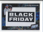 CLAYTON KERSHAW 2017 PANINI BLACK FRIDAY CRACKED ICE PATCH CARD #12/25 AC206