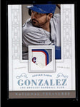 ADRIAN GONZALEZ 2014 NATIONAL TREASURES 4-CLR LAUNDRY TAG PATCH #1/8 AB8035