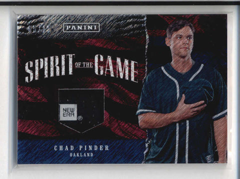 CHAD PINDER 2017 FATHERS DAY SPIRIT OF THE GAME CRACKED ICE HAT PATCH /15 AB9592