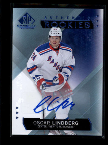 OSCAR LINDBERG 2015/16 15/16 SP GAME USED ROOKIE AUTOGRAPH AUTO RC #120 AB7338