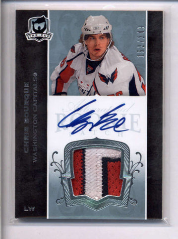 CHRIS BOURQUE 2007/08 UPPER DECK THE CUP PATCH AUTOGRAPH AUTO RC #152/249 AC1469