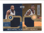 GILBERT ARENAS / JASON RICHARDSON 2003/04 UD HONOR ROLD DUAL JERSEY #/100 AC472