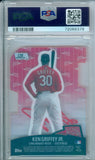 Ken Griffey Jr 2000 TSC Chrome Clear Shots Refractor #CS9 PSA DNA MINT 9 Auto 10