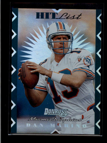 DAN MARINO 1996 DONRUSS #18 HIT LIST #01717/10000 (DOLPHINS INSERT) AB8370