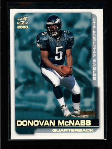 DONOVAN McNABB 2000 PACIFIC PARAMOUNT #180 HOLO SILVER PARALLEL #51/65 AC964