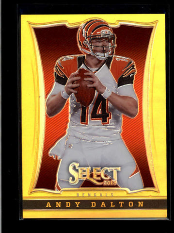 ANDY DALTON 2013 PANINI SELECT #17 RARE PRIZM GOLD PARALLEL #09/10 AB8350