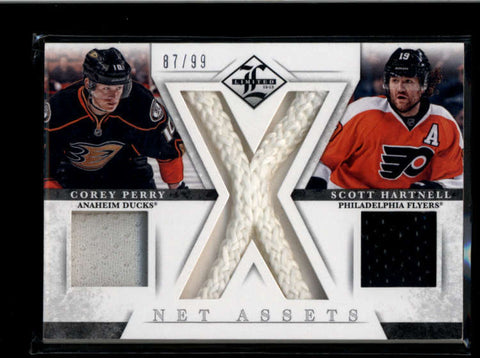 COREY PERRY/ SCOTT HARTNELL 2012/13 LIMITED NET ASSETS DUAL JERSEY #/99 AB8458