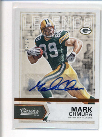 MARK CHMURA 2016 PANINI CLASSICS LEGENDS BRONZE AUTOGRAPH AUTO #47/49 AB8643