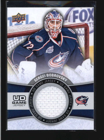 SERGEI BOBROVSKY 2015/16 15/16 UPPER DECK UD GAME USED WORN JERSEY RELIC AB9630