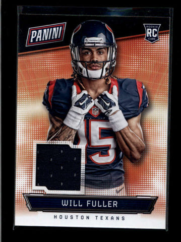 WILL FULLER 2016 PANINI THE NATIONAL #18 ROOKIE USED WORN JERSEY RC AB7420