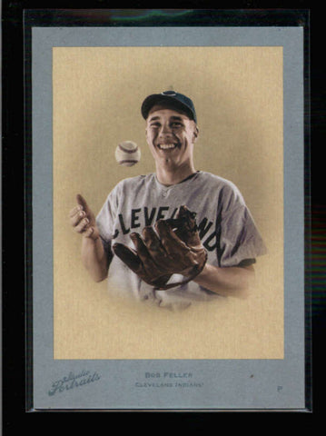 BOB FELLER 2005 STUDIO PORTRAITS #SP-72 THROWBACK THREADS BACK #01/35 AC1140