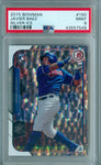 JAVIER BAEZ 2015 BOWMAN SILVER ICE RC ROOKIE #182 PSA 9