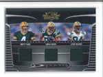 BRETT FAVRE / GREEN / WALKER 2006 THREADS DYNASTY TRIPLE JERSEY #041/250 AC256