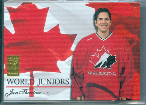 JOSE THEODORE 1995-96 ELITE WORLD JUNIORS SP/1000