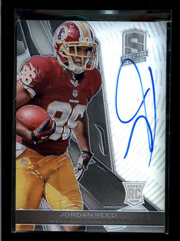 JORDAN REED 2013 SPECTRA #214 ROOKIE SIGNATURES AUTOGRAPH AUTO RC #85/99 AB7445