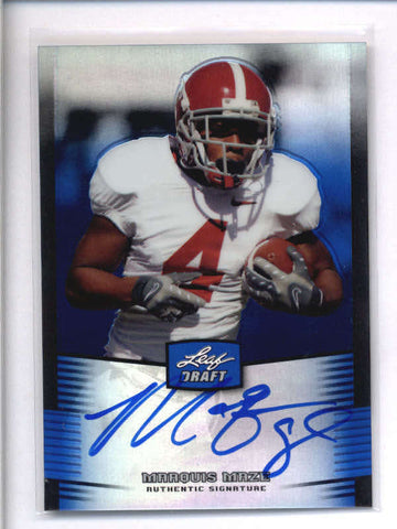 MARQUIS MAZE 2012 LEAF DRAFT PRISMATIC BLUE ROOKIE AUTOGRAPH AUTO #08/25 AC2058