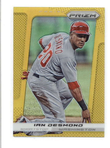 IAN DESMOND 2013 PRIZM #49 RARE GOLD PRIZMS REFRACTOR #01/10 AB9512