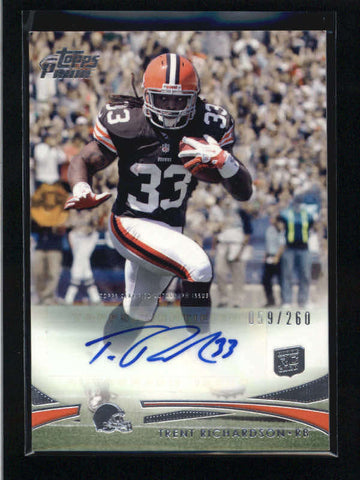 TRENT RICHARDSON 2012 TOPPS PRIME ROOKIE AUTOGRAPH AUTO #059/260 AC2139