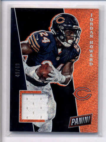 JORDAN HOWARD 2017 PANINI THE NATIONAL RAPTURE GAME USED JERSEY #49/49 AC2336