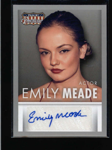 EMILY MEADE (THE LEFTOVERS) 2015 PANINI AMERICANA ACTOR AUTOGRAPH AUTO AC789