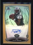 TAJH BOYD 2014 BOWMAN CHROME GOLD REFRACTOR ROOKIE AUTOGRAPH AUTO #13/50 AB8934