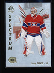 CAREY PRICE 2016/17 SP AUTHENTIC #S-2 SPECTRUM INSERT (NON SCRATCHED) AC751