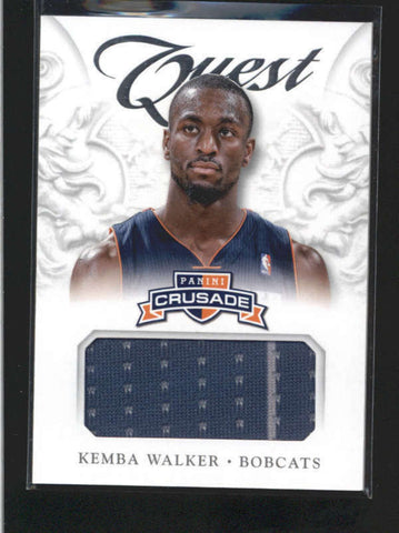 KEMBA WALKER 2012/13 PANINI CRUSADE QUEST GAME USED WORN JERSEY #74 AC387