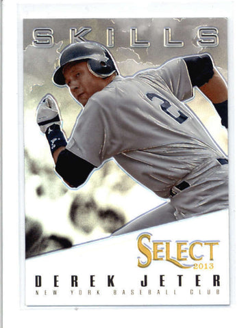 DEREK JETER 2013 PANINI SELECT #SK3 SKILLS PRIZM REFRACTOR YANKEES INSERT AC577