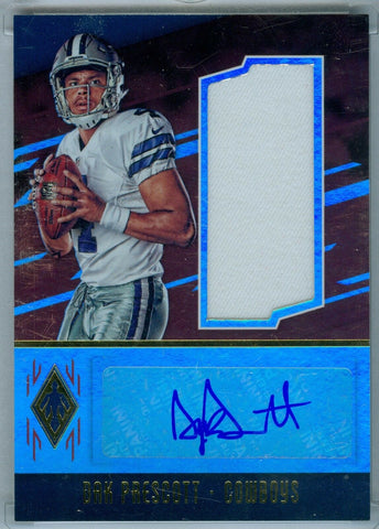 DAK PRESCOTT 2016 PHOENIX RC ROOKIE FOOTBALL JUMBO PATCH AUTO AUTOGRAPH SP/199