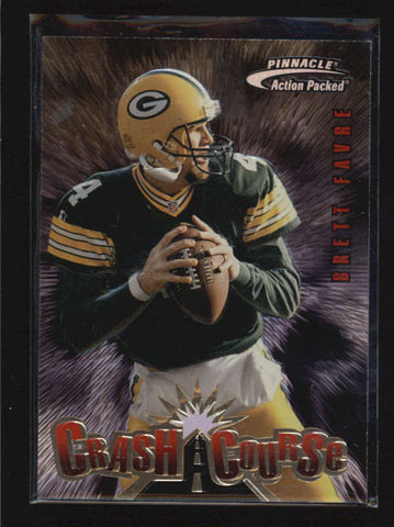 BRETT FAVRE 1997 PINNACLE ACTION PACKED CRASH COURSE #5 AB6608