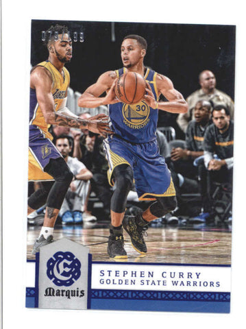 STEPHEN CURRY 2016/17 PANINI EXCALIBUR #55 MARQUIS BLUE PARALLEL #079/199 AC430