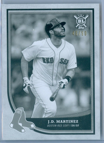 J.D. MARTINEZ 2018 TOPPS BIG LEAGUE BLACK & WHITE SP/50