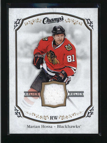 MARIAN HOSSA 2015/16 15/16 UD CHAMPS GAME USED WORN JERSEY RELIC AB9621