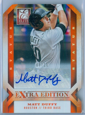 MATT DUFFY 2013 ELITE EXTRA EDITION STATUS ORANGE RC ROOKIE AUTO AUTOGRAPH SP/10