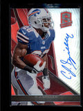 C.J. CJ SPILLER 2013 PANINI SPECTRA SIGNATURES RED AUTOGRAPH AUTO #05/10 AB7113