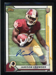 JAMISON CROWDER 2015 TOPPS #43 ROOKIE RC AUTOGRAPH AUTO AB8958