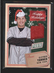 GLEYBER TORRES 2017 PANINI BLACK FRIDAY HAPPY HOLIDAYS WORN SANTA HAT AC151