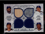 FIELDER/ CHOO/ DARVISH + 2015 TOPPS MUSEUM RANGERS QUAD JERSEY / BAT #/99 AB8155