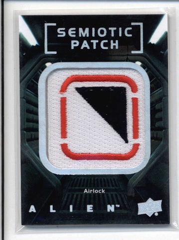 ALIEN 2017 UUPER DECK MANUFACTURED AIRLOCK SEMIOTIC PATCH CARD #SP4 AC791