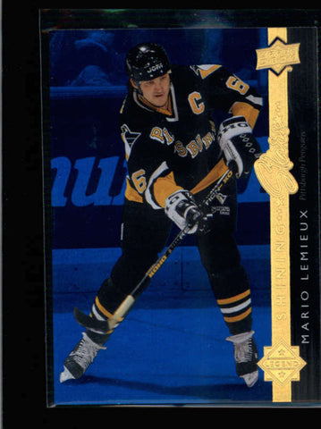 MARIO LEMIEUX 2014/15 14/15 UPPER DECK SHINING STARS BLUE #50 AB8782