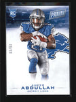 AMEER ABDULLAH 2015 PANINI BLACK FRIDAY #43 THICK STOCK ROOKIE RC #03/50 AB6205